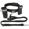 Cintura da jogging con porta accessori e guinzaglio nero
