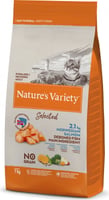 NATURE'S VARIETY Selected - Alimento seco sem cerreais para gato adulto esterilizado de salmão da Noruega