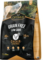 OPTIMUS Adult Grain Free Low Carb para cão