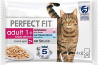 PERFECT FIT Nassfutter mit Fisch für sterilisierte ausgewachsene Katzen
