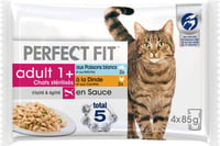 PERFECT FIT Comida húmeda mixta para gatos adultos esterilizados