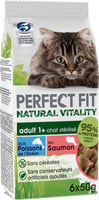 PERFECT FIT NATURAL VITALITY Getreidefreies Nassfutter mit Fisch für Katzen