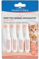 Francodex Pipetas Dermo calmantes y repelentes para gatitos x4