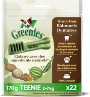 GREENIES sem cereais para cuidado oral do cão - vários tamanhos disponíveis