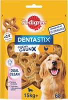 PEDIGREE Dentastix Chewy Chunx Snaks dentales para perros grandes con Pollo