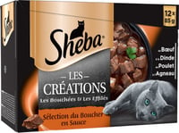SHEBA Les Créations Patê para gato Seleção - 4 variedades