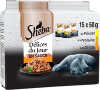 SHEBA Délices du Jour Patè per gatti al pollame - 3 varietà