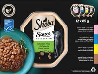 SHEBA Sauce Lover Comida húmeda para gatos Tierra y Mar - 4 Variedades