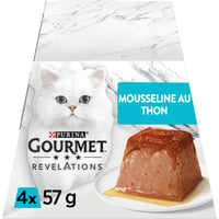 GOURMET Révélations, Mousselines nappées de Sauce au Thon pour chat