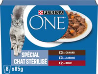 PURINA ONE Chat Sterilised - Multi - Ente, Sardine, Rind