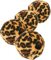 Balles de jeu avec empreinte léopard (x4)