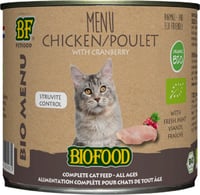 BIOFOOD Menu BIO Nassfutter mit Huhn für Katzen