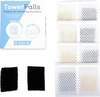 Filter für Trinkbrunnen Zolia Tower Falls - 4 Aktivkohlefilter + 2 Schaumfilter