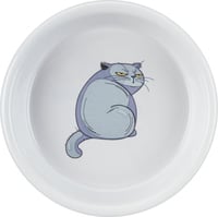Ciotola con motivo gatto in ceramica