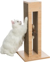 Trixie Poste rascador de madera para gatos con juguete colgante