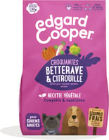 Edgard & Cooper Croquettes Végétariennes Betterave et Citrouille pour Chien Adulte 