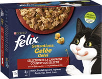 FELIX Sensations in Gelee Fleisch für ausgewachsene Katzen
