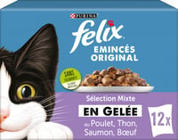 FELIX Emincés Original in gelatina di carne e pesce per gatti (…)
