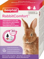 RabbitComfort Difusor e recarga calmantes de feromônio para coelhos e coelhos jovens