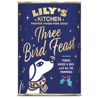 LILY'S KITCHEN Comida de Navidad para perros Festín de tres aves