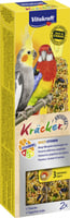VITAKRAFT Kräcker Multi-Vitamin - Leckerbissen für Großsittiche – Box mit 2 Kräckern