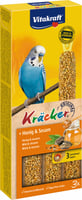 Vitakraft Kräcker - Snacks met honing en sesam voor papegaaien - Doosje met 3 Kräckers