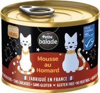 PETITE BALADE Mousse au Homard MSC - Alimento húmido mousse de lavagante para gato - 200g