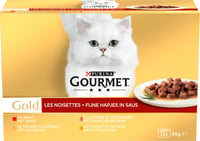 GOURMET GOLD Les Noisettes für erwachsene Katze 12x85g