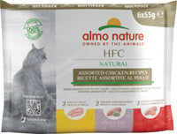 Multipack ALMO NATURE HFC Natural para gatos 6x55 gr