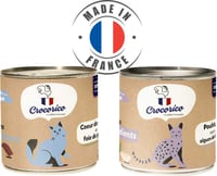 CROCORICO Mousse ohne Getreide für Katzen 100% Französische - 2 Rezepte zur Auswahl