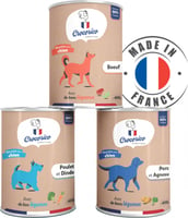 CROCORICO Terrine sans céréales 100% Française pour chien - 3 recettes au choix - Agneau Porc Pomme de terre Epinard Origan - 400 g