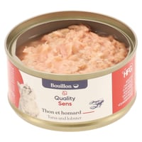 QUALITY SENS HFG - Pâtée en bouillon au Thon et Homard 100% Naturelle 70g pour Chat