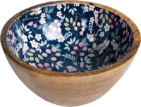 Bowl in mangohout Bloem Zolia