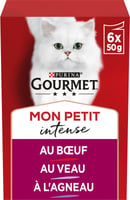 Gourmet Mon Petit con Buey, Ternera y Cordero para gatos