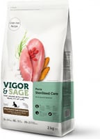 Vigor & Sage Sterilized Outdoor sans céréales au canard et algues pour chat adulte stérilisé ou en surpoids