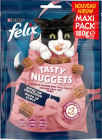 Felix Tasty Nuggets gluseima rica em salmão para gato