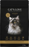 Croquettes CAT'S LOVE canard pour chat senior