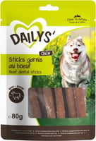 Dailys Sticks fourrés au bœuf pour chien 