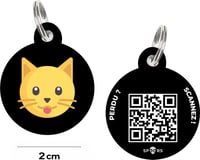 SPOORS Digitalisiertes Etikett für Katzen mit QR-Code – Katze