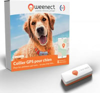 Rastreador GPS para cão Weenect XS (Edição Branca/Preta 2023)