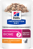 Saqueta refeição Hill's Prescription Diet Gastrointestinal Biome com frango para gato