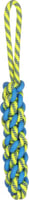 Hundespielzeug Tofla Ziehstab blau/gelb aus strapazierfähigem Gummi und Nylon