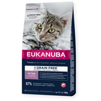 Eukanuba croquettes sans céréales au saumon pour chaton