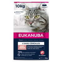 Eukanuba Senior Getreidefreies Trockenfutter mit Lachs für ältere Katzen