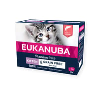 Eukanuba pâtée sans céréales riche en saumon pour chaton