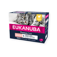Eukanuba pâtée sans céréales mono-protéine au poulet pour chat senior