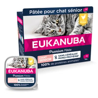 Eukanuba pâtée sans céréales Mono Protéine Poulet pour chat sénior
