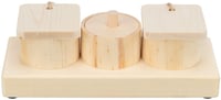 Snack Cups de madera Trixie - 15 × 4,5 × 6 cm