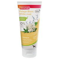 Shampoo weißes Fell mit Ecocert-Siegel für Hunde