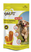 Sticks dentales Dailys Medium para perros medianos - 7 sticks